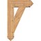 Ekena Millwork Traditional Arts and Crafts Smooth Bracket w/ Offset Brace, Western Red Cedar, 7 1/2"W x 22"D x 34"H BKT0806X22X34TRA03SWR - alternate 4